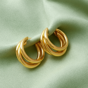 Sunset Golden Hoops