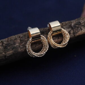 Aurora Twist Gold-Plated Hoop Earrings
