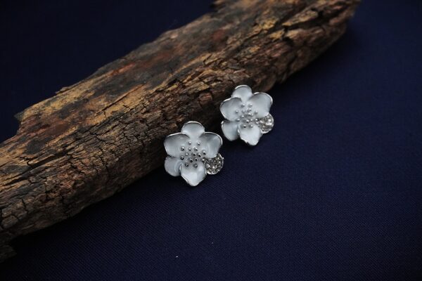 Frosted Bloom Crystal Studs - Image 4